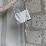 Šněřovací top 'lost in linen'