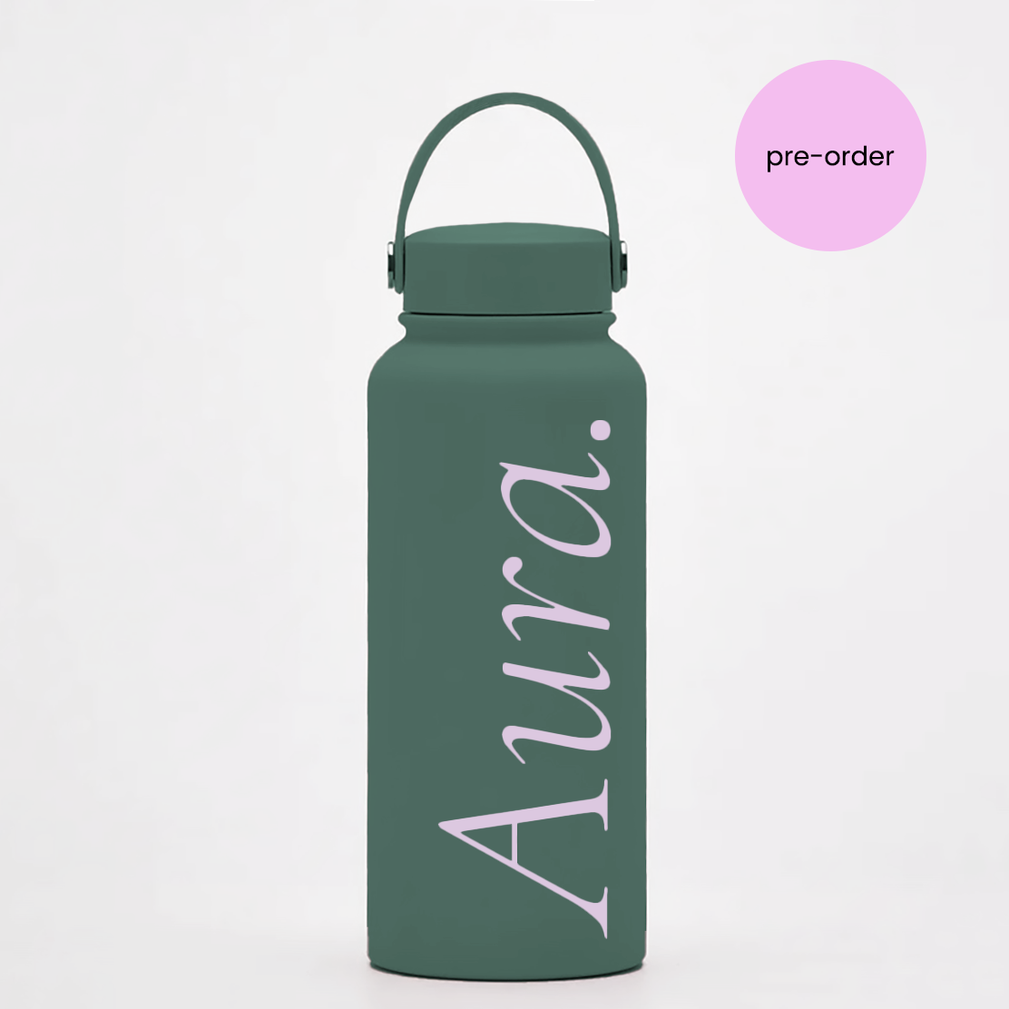 Aura. 'moss green' bottle 1000ml
