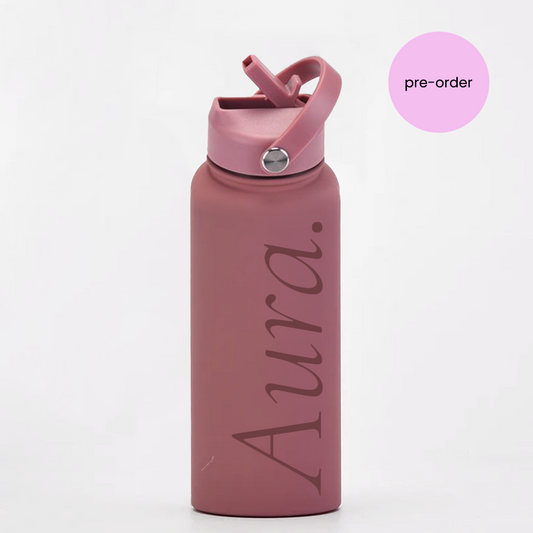 Aura. 'rose quartz' sip bottle 1000ml